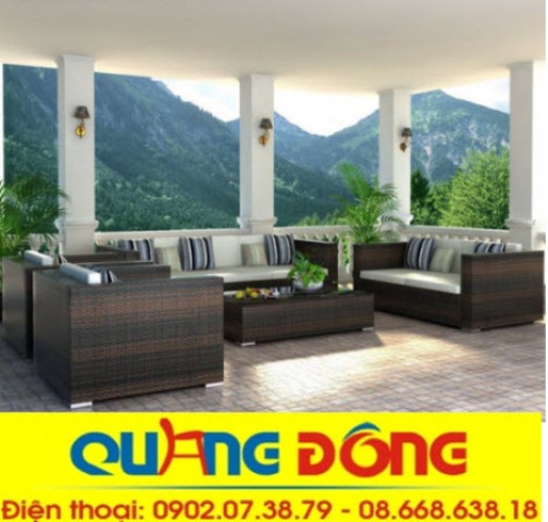 bộ sofa mây nhựa QD-108