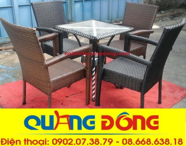 bộ bàn ghế cafe QD-037