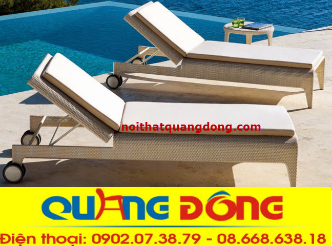 ghế hồ bơi mây nhựa qd-254