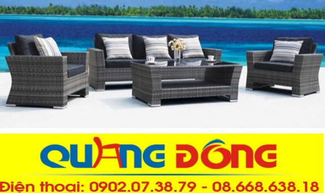 sofa nhựa giả mây QD-142