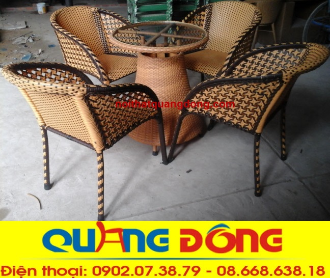 bộ bàn ghế cafe QD-063